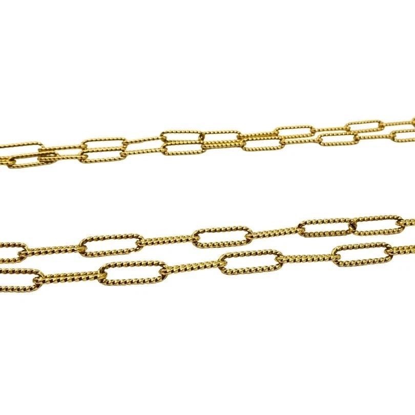 French 18k Diamond Coral Pendant 14k Gold Chain Necklace - 9