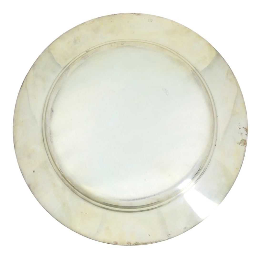 1964 Sterling Silver Lakes and Flowers Handicap Hollywood Park Trophy Plate - 8