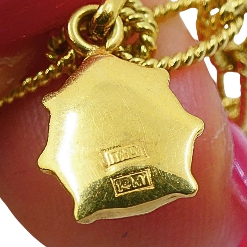 18k Gold Chain 14k Gold Enamel Ladybug Charms Bracelet - 11