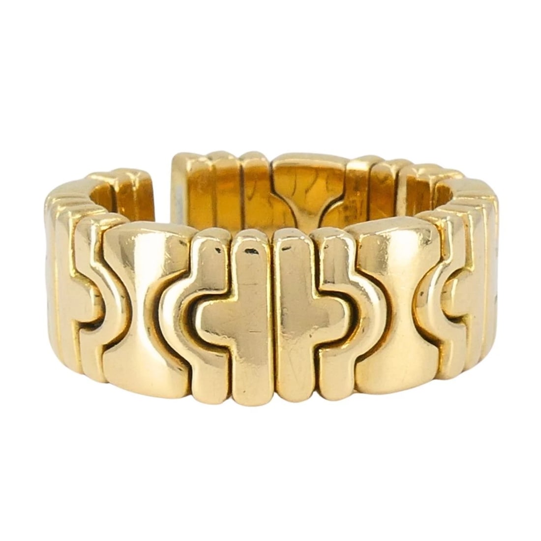 Vintage Bvlgari 18k Gold Parentesi Ring - 3