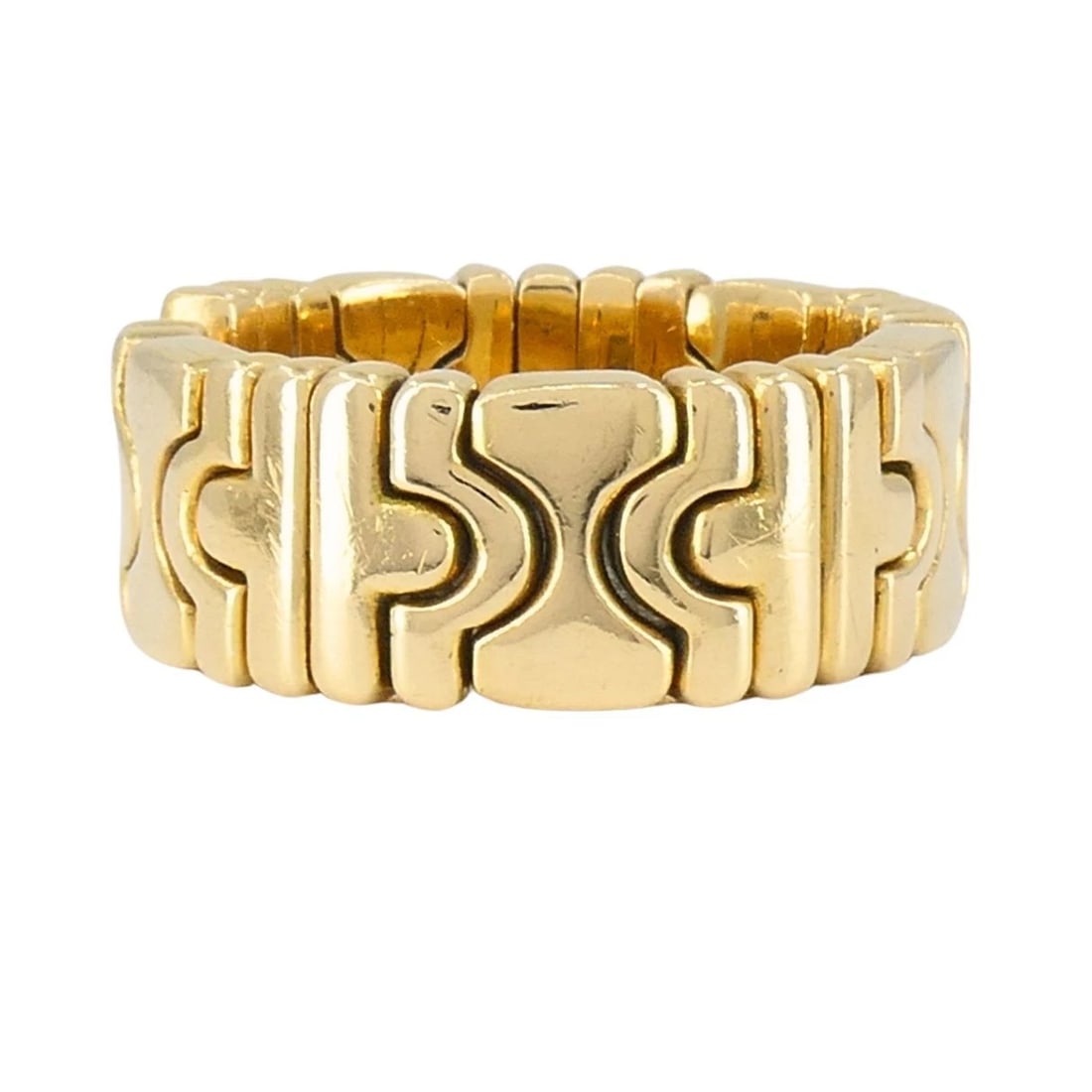 Vintage Bvlgari 18k Gold Parentesi Ring - 4