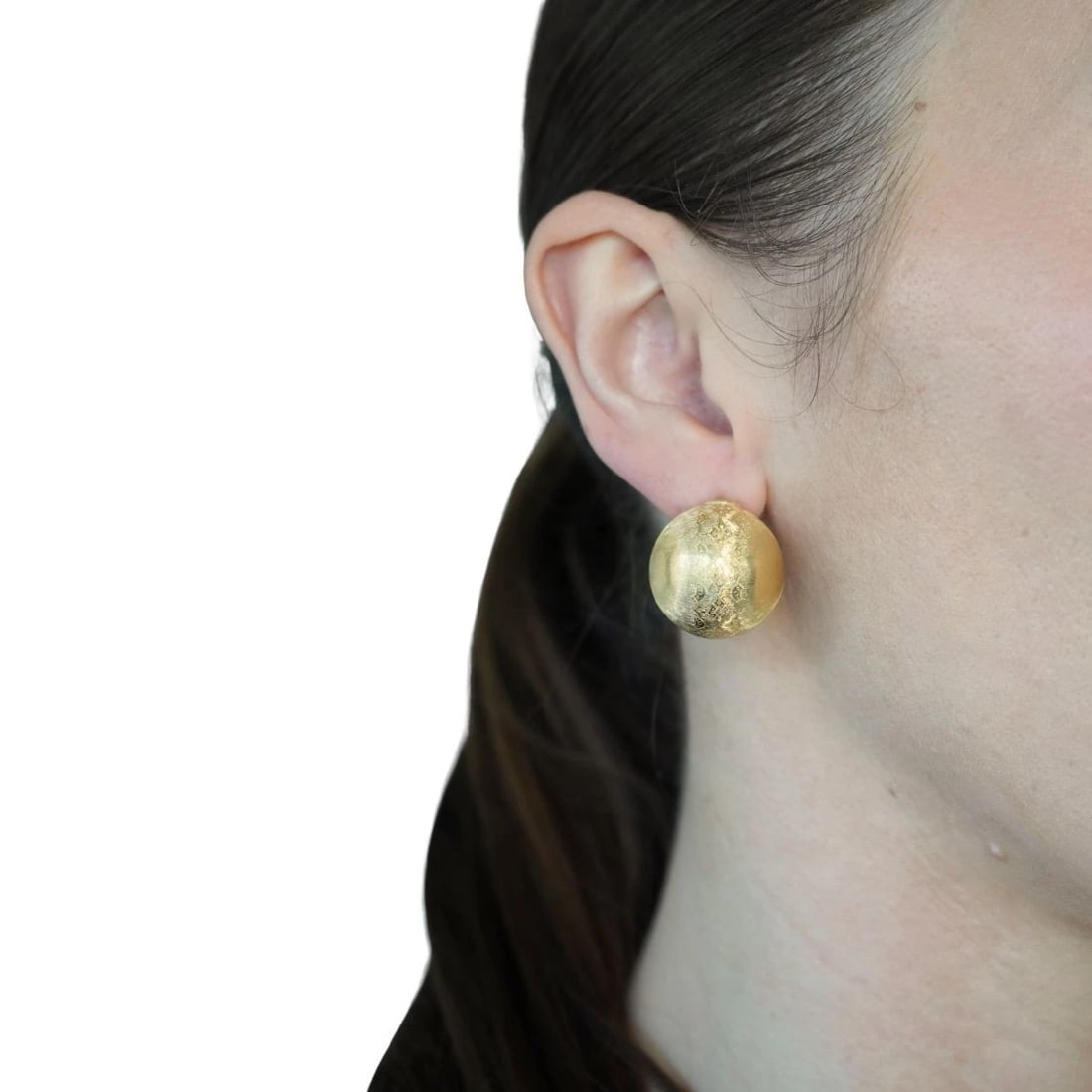 Vintage Buccellati 18k Gold Ball Earrings - 2