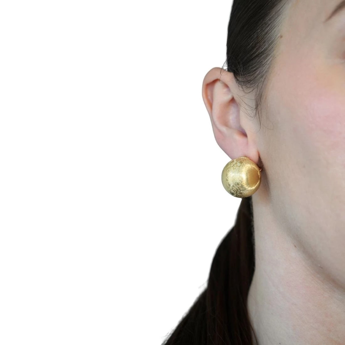 Vintage Buccellati 18k Gold Ball Earrings - 3