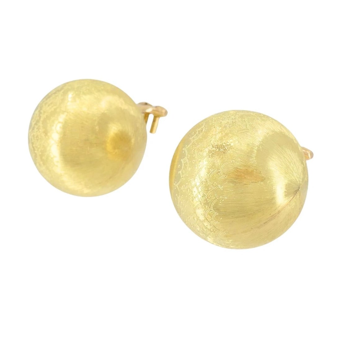 Vintage Buccellati 18k Gold Ball Earrings - 5
