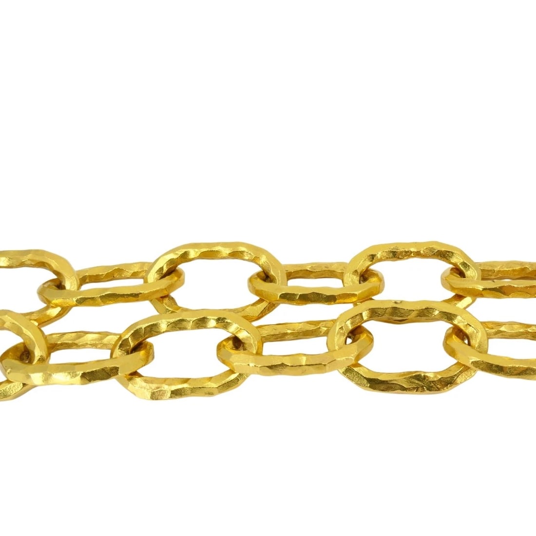 Jean Mahie Vintage 22k Gold Heavy Chain Necklace - 3