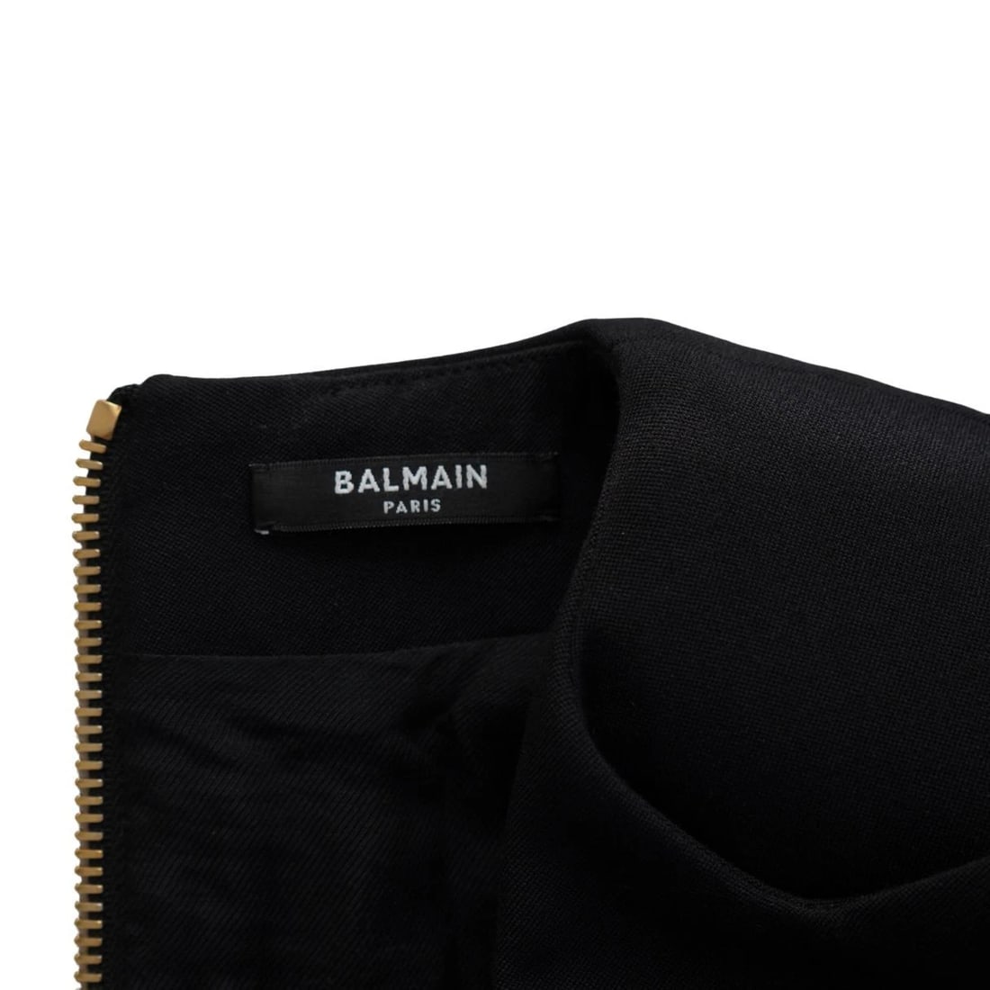 Balmain Black Wool Single Breasted Blazer Mini Dress - 10