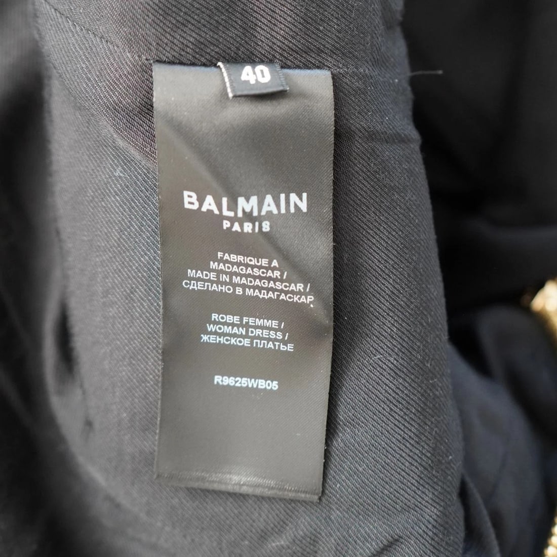 Balmain Black Wool Single Breasted Blazer Mini Dress - 3