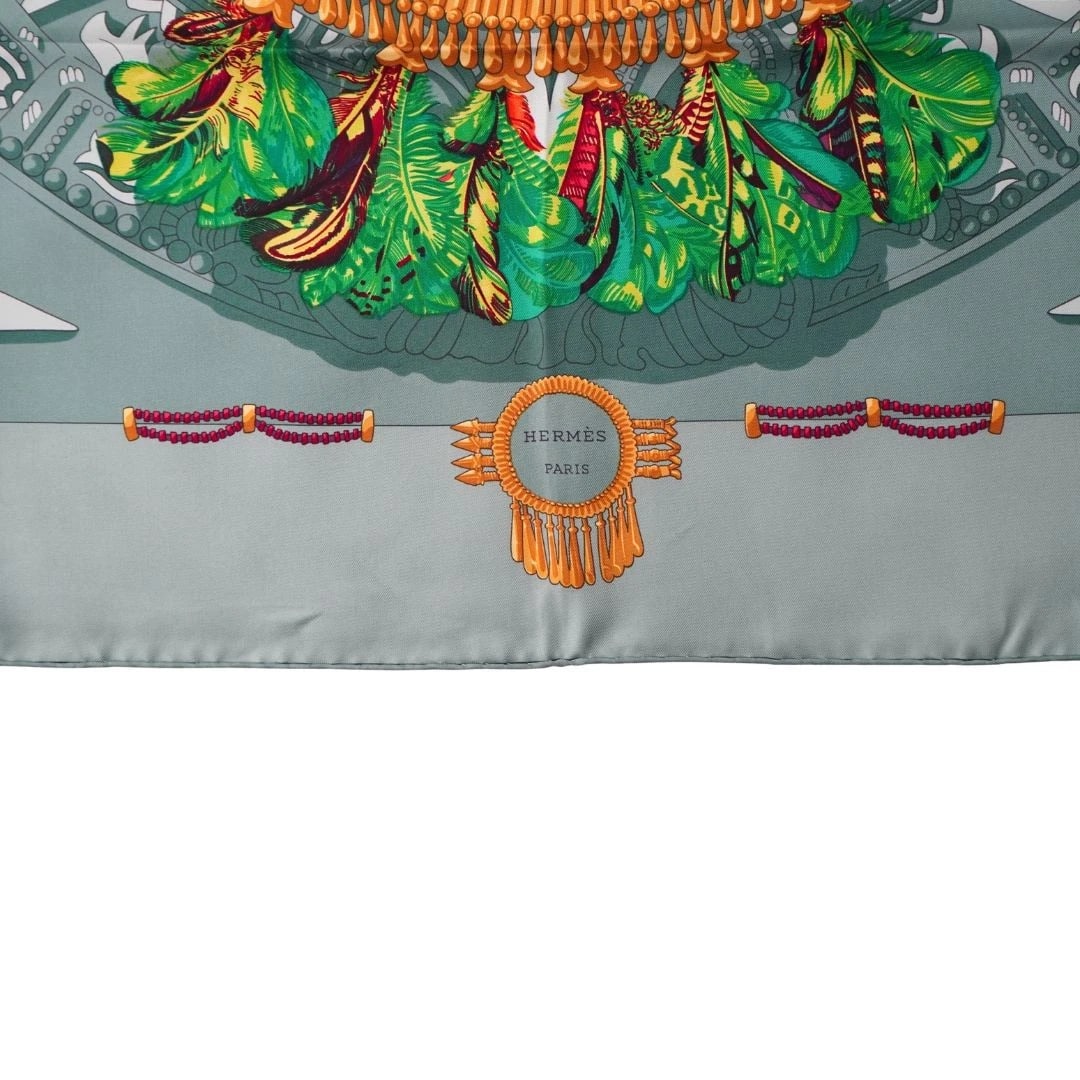 Hermès Paris 'Mexique' Silk Scarf by Caty Latham - 4