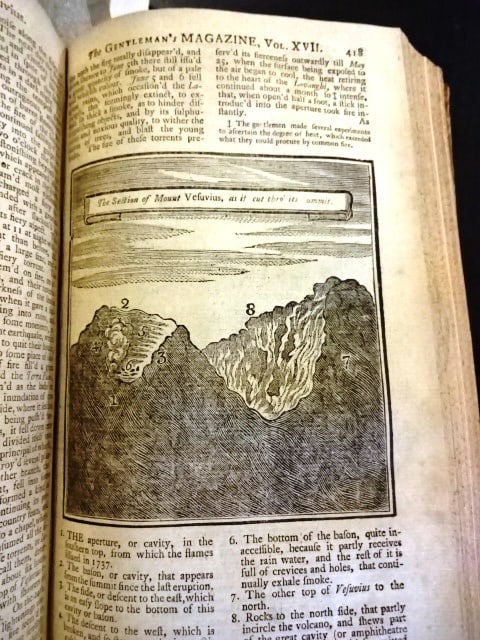 1747 Volume Gentlemans Magazine Vesuvius History - 4