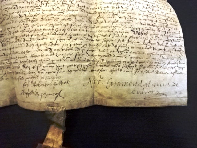 1584 Vellum Land Grant Scotland Culross - 4