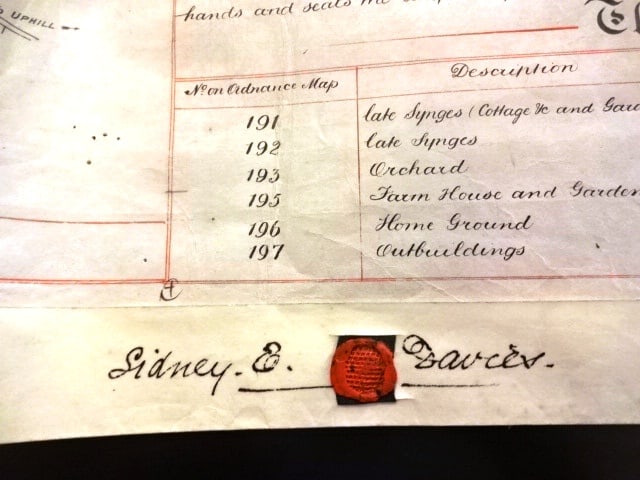 Large Handwritten Vellum Indenure with Survey Seals - 3