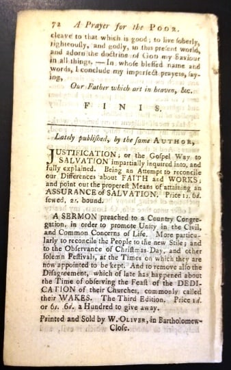 1776 Instructions for the Poor Shewing Gods Goodness - 3