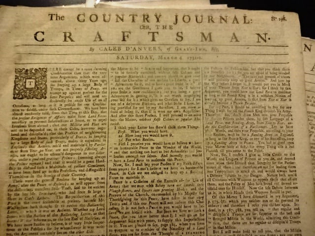 1732 English Newspaper Lot The Craftsman - 2
