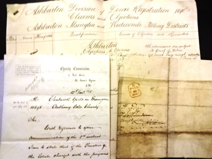 19th C English Legal Archive Postage Stamps - 3