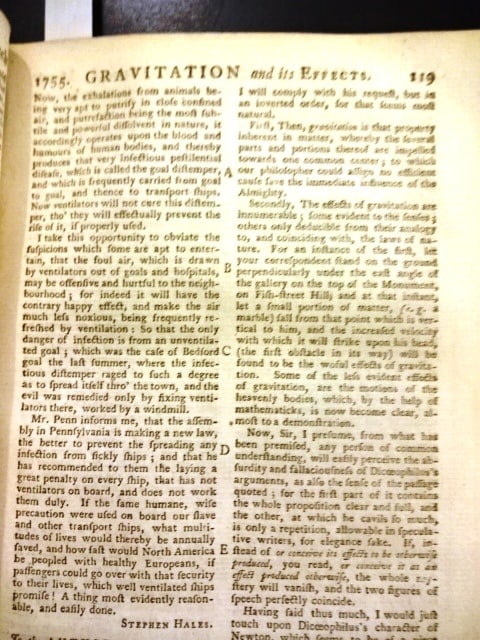 1755 London Magazine Gravity America - 3