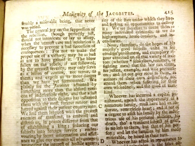 1746 Gentleman's Magazine Jacobite Rebellion Executions - 5