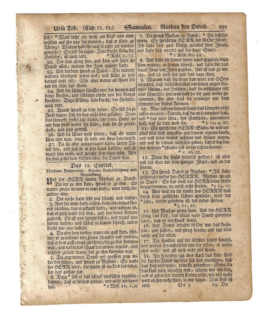 1776 Germantown Bible Leaf Revolutionary War Saur (1 of 2)