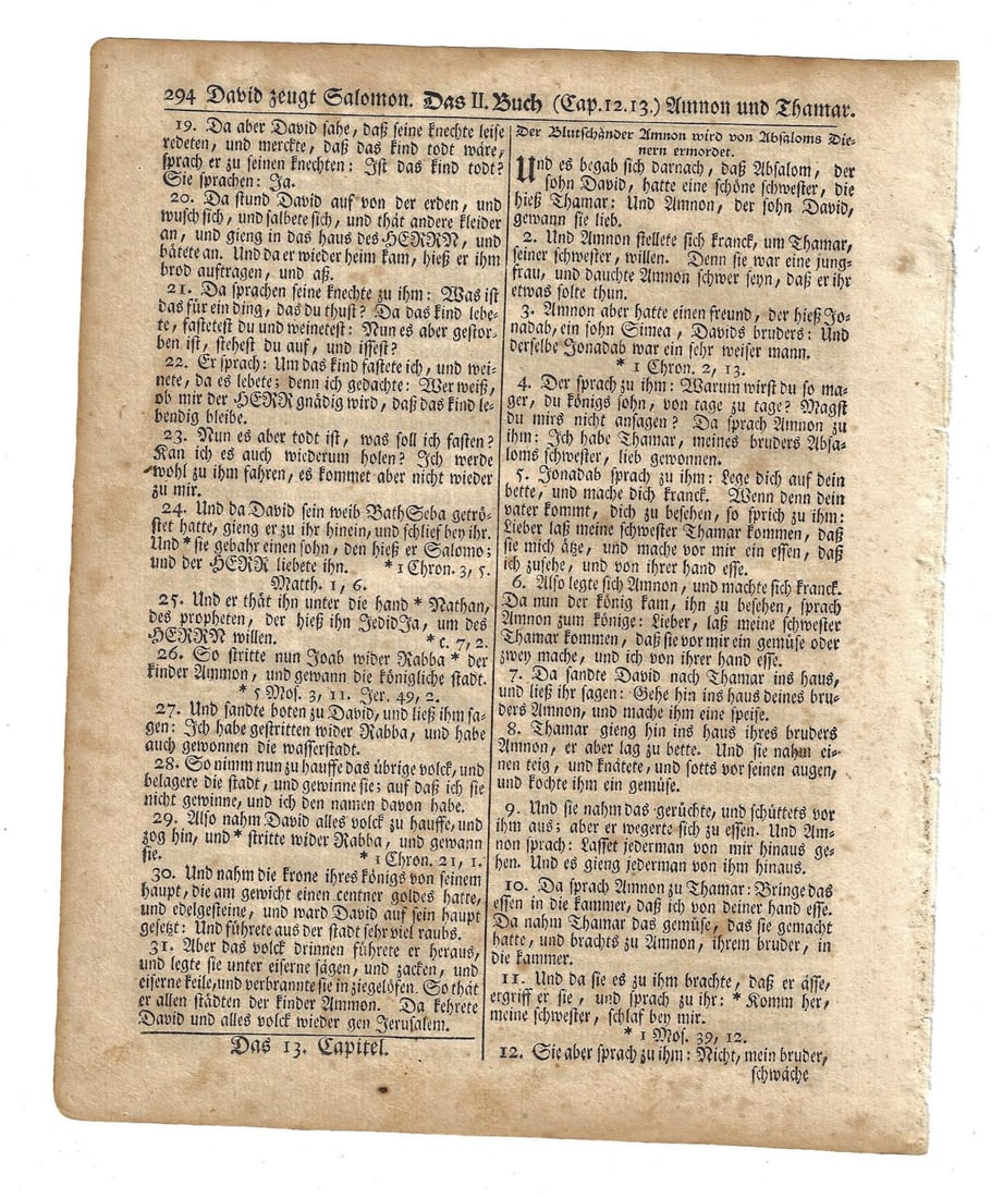 1776 Germantown Bible Leaf Revolutionary War Saur - 2