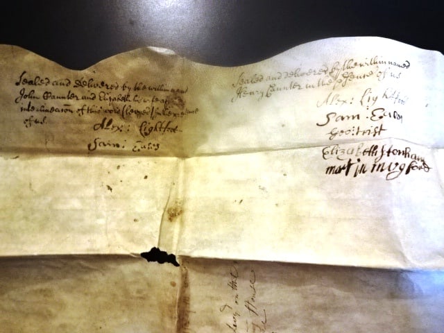 1723 English Vellum Indenture Seven Red Wax Seals - 4