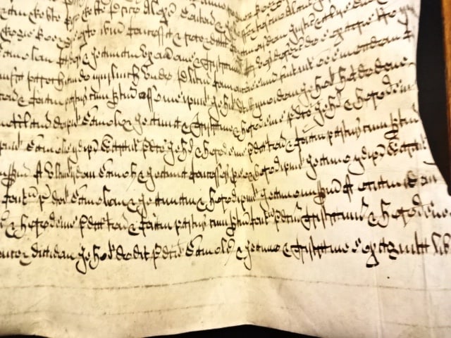 1663 English Vellum Manuscript Fine in Chancery Latin - 3