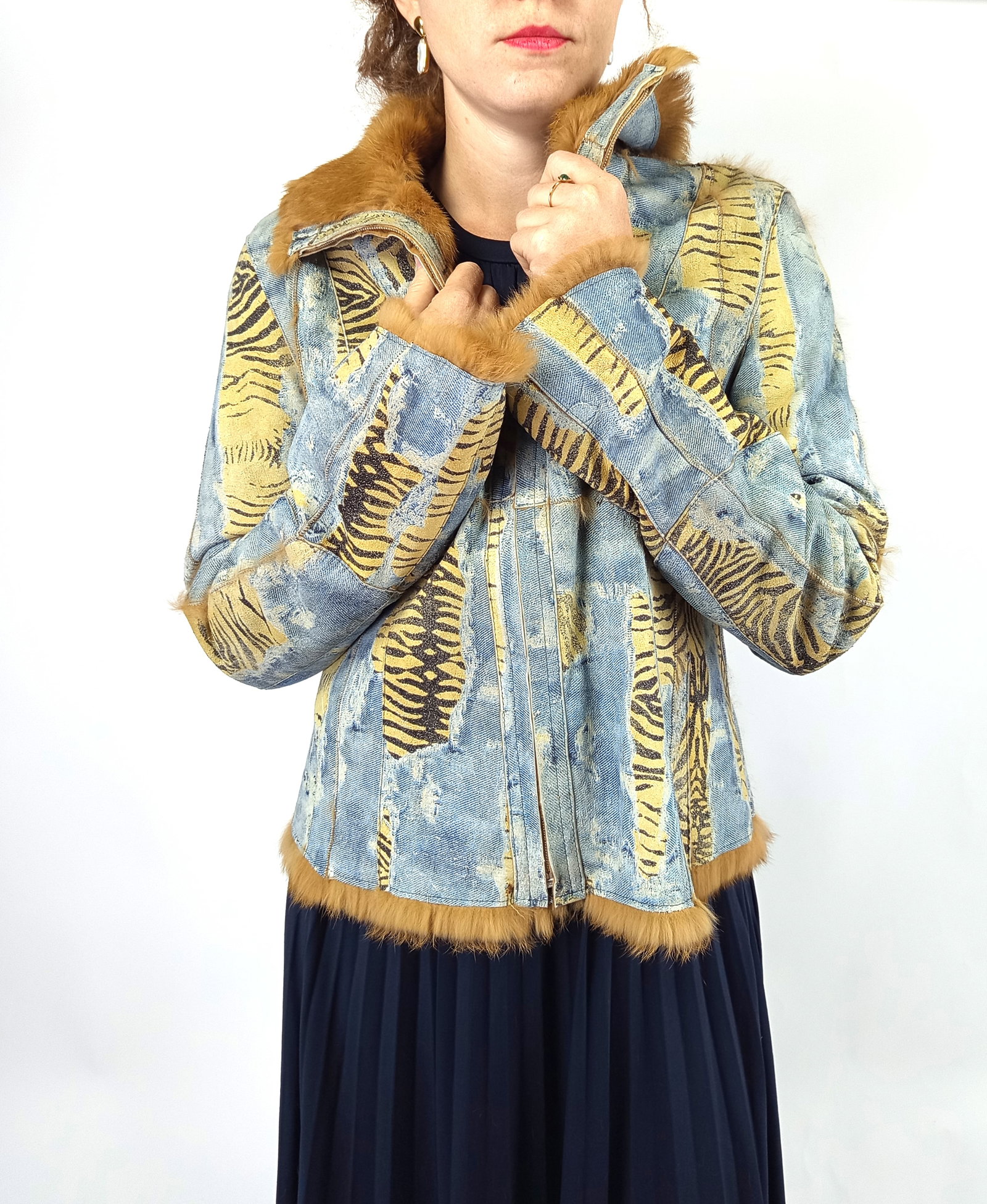 REVERSABLE LAPIN FUR JACKET EU: S ; US: 8 - 2