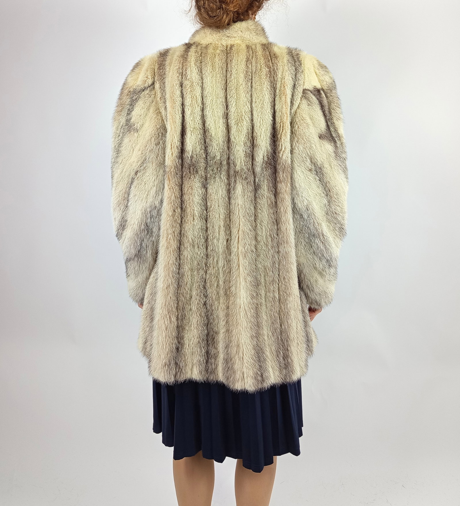 BLACK CROSS MINK FUR JACKET EU: XL ; US: 20 - 8