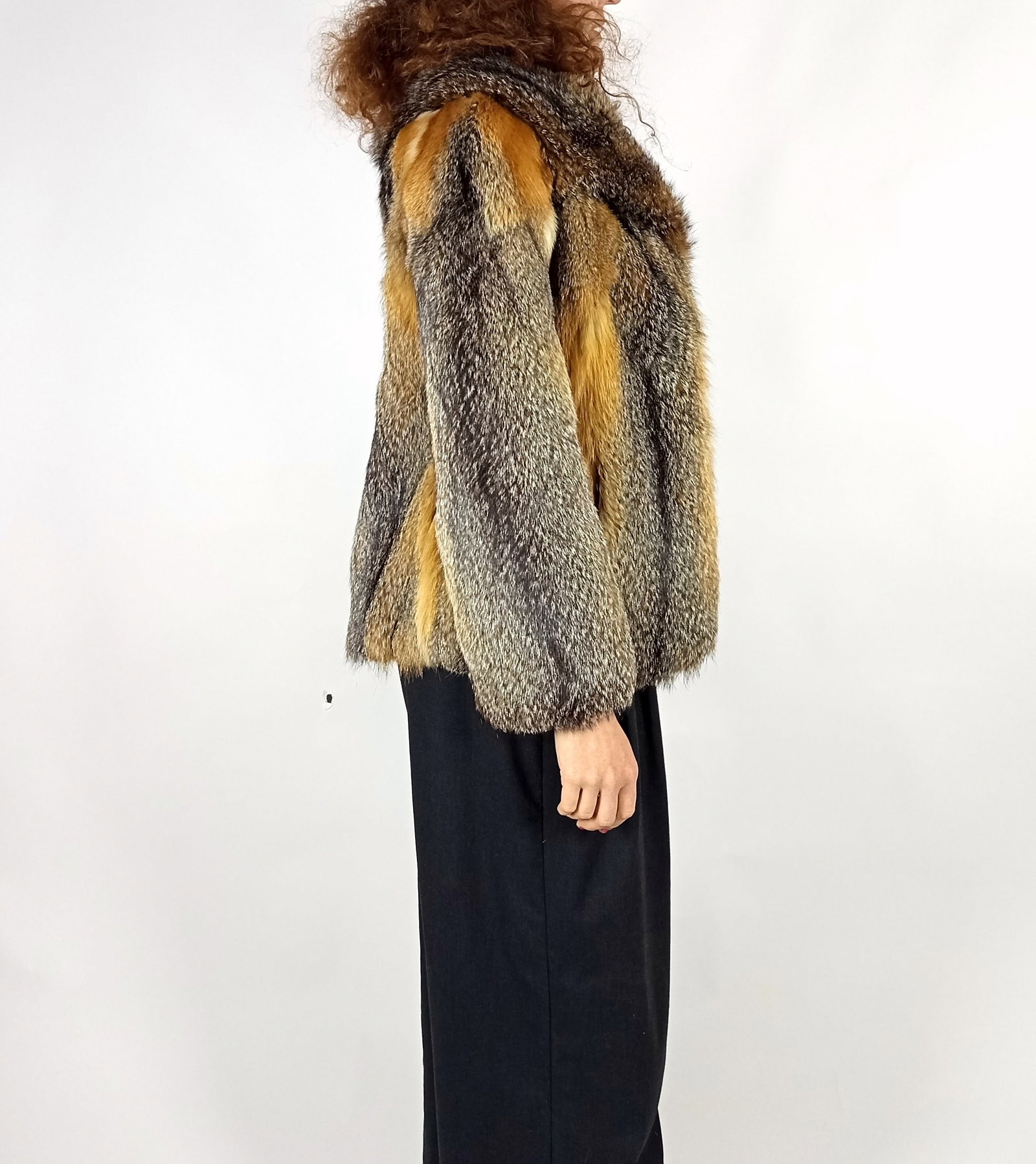 GREY FOX FUR JACKET EU: XS ; US: 2 - 9