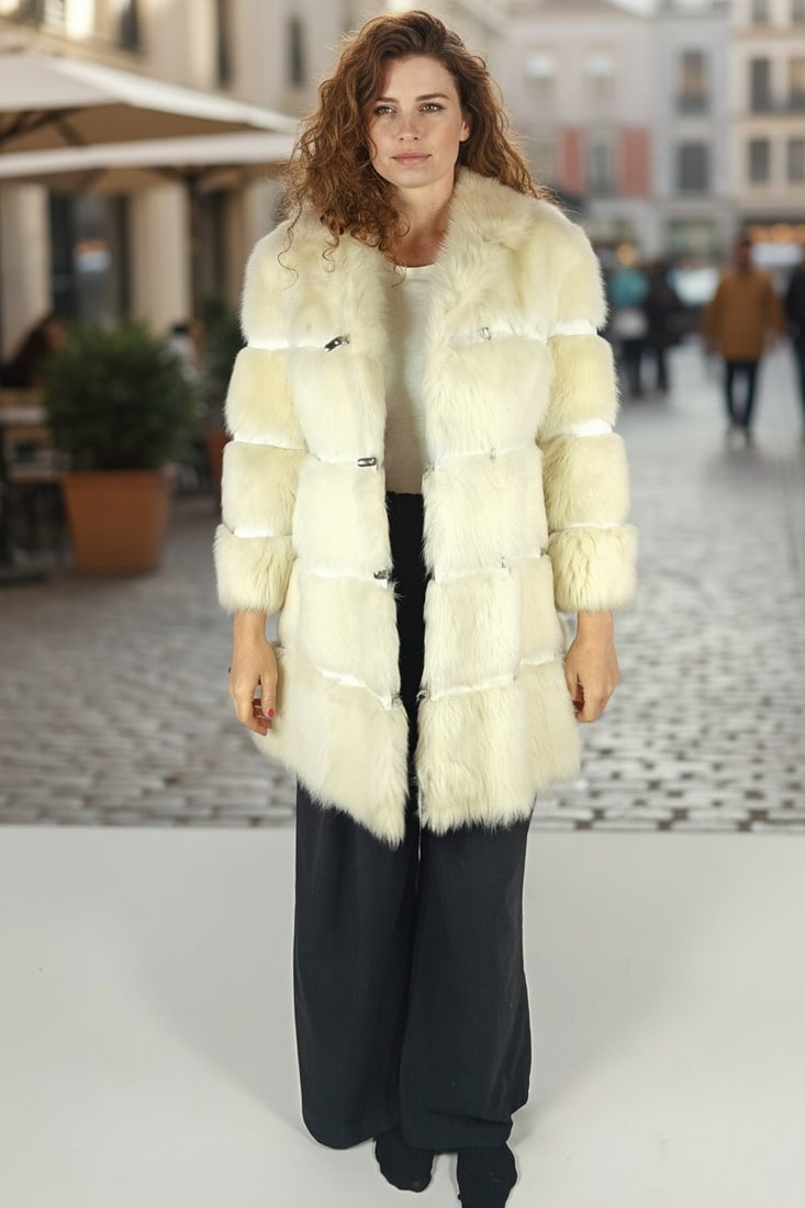 BLEACHED ALPACA FUR JACKET EU: XS ; US: 2 (1 of 10)