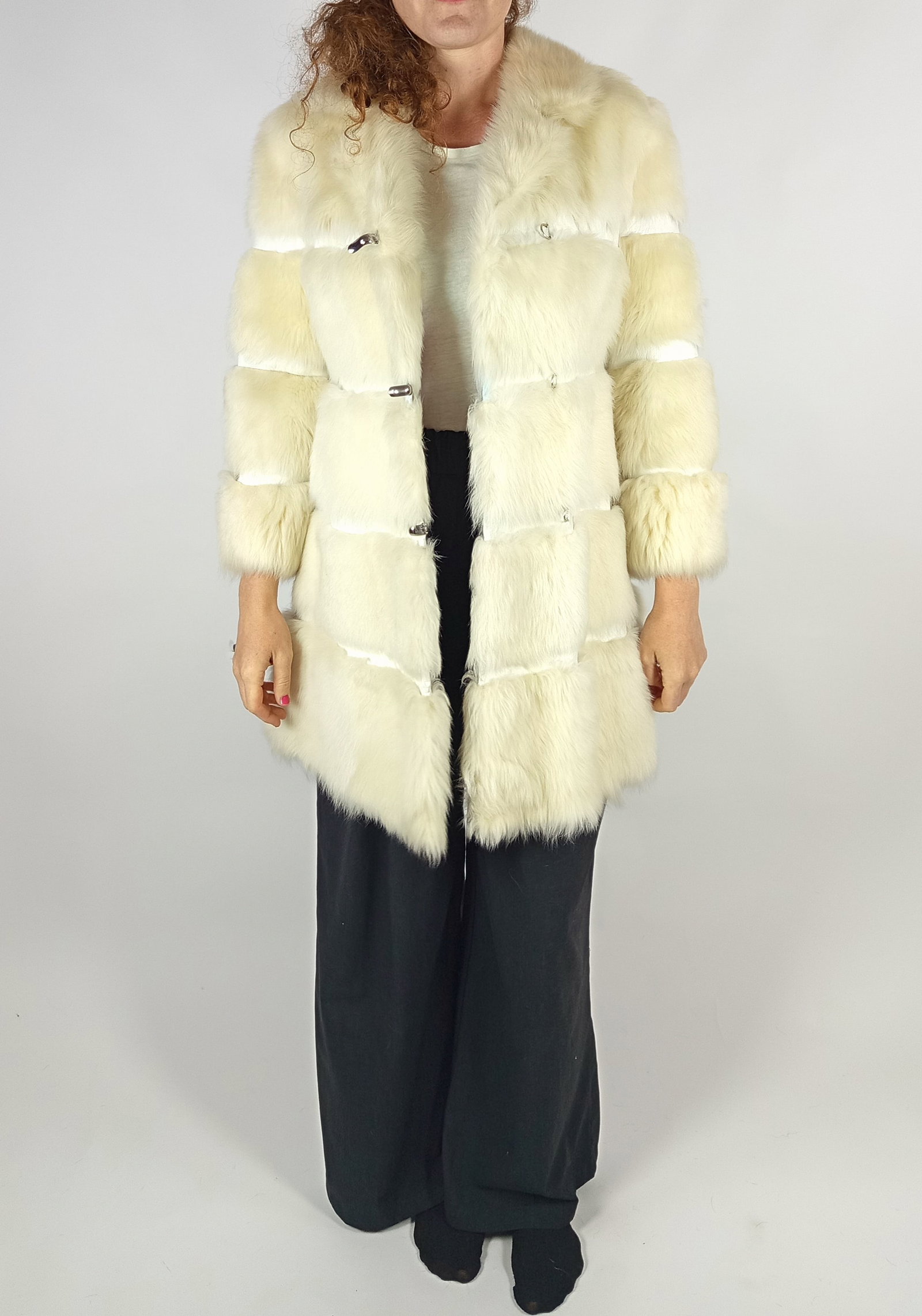 BLEACHED ALPACA FUR JACKET EU: XS ; US: 2 - 2