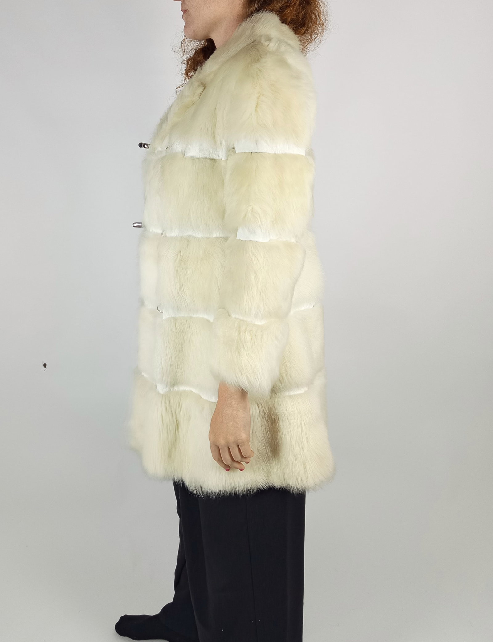 BLEACHED ALPACA FUR JACKET EU: XS ; US: 2 - 3