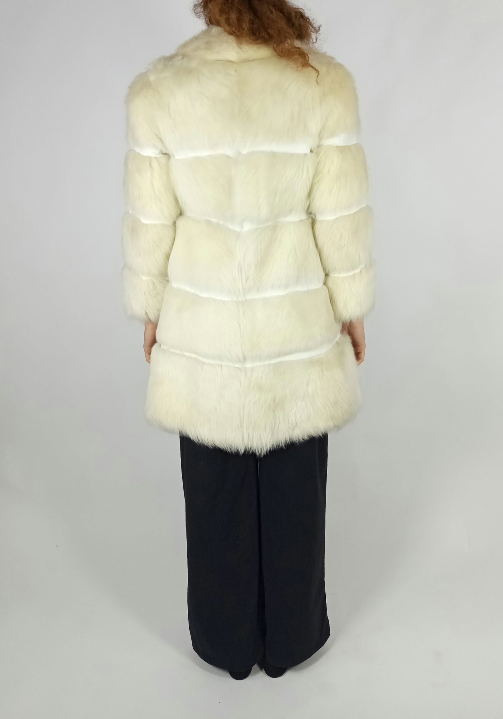 BLEACHED ALPACA FUR JACKET EU: XS ; US: 2 - 4