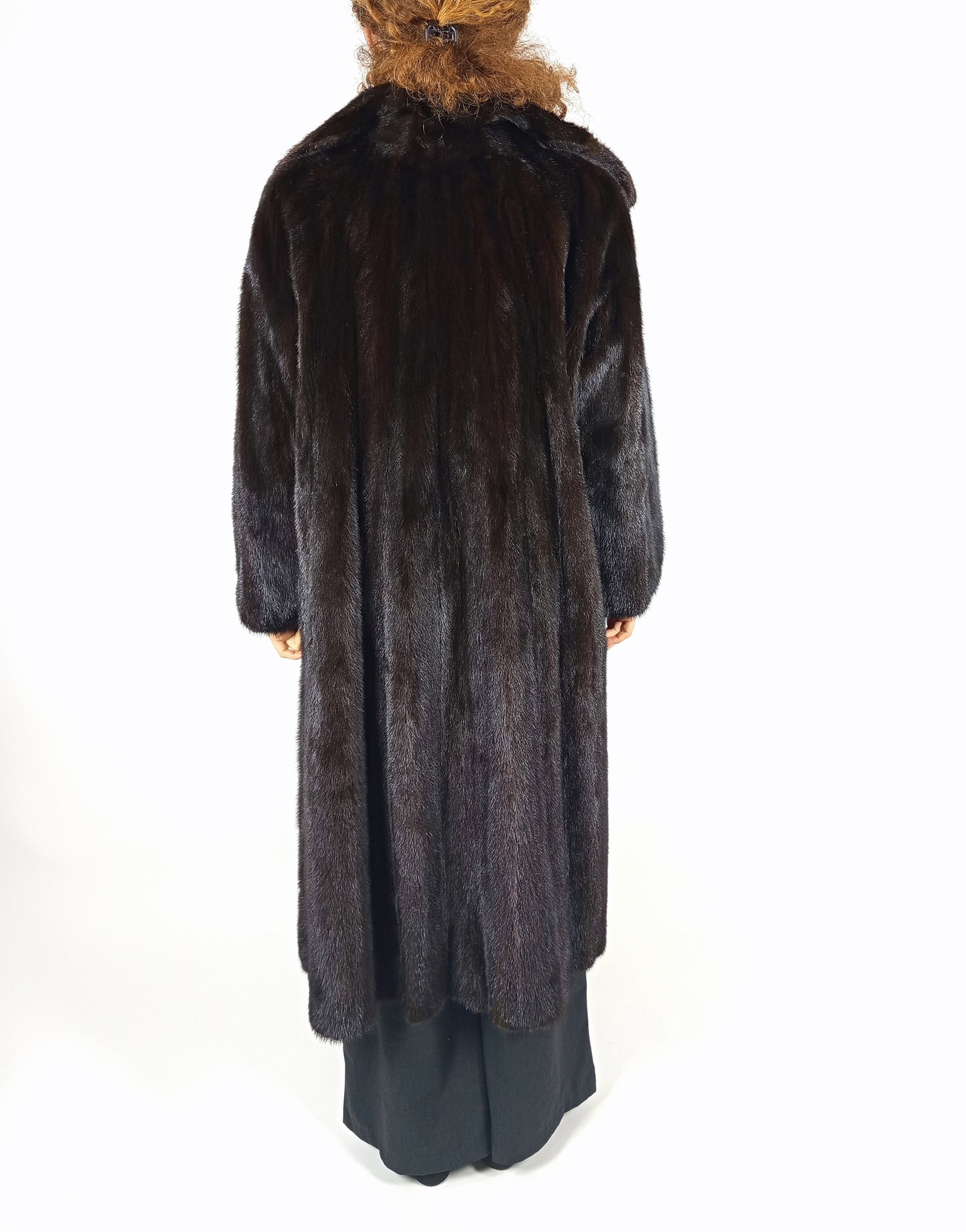 BLACKLAMA MAHOGANY MINK FUR COAT EU: XL ; US: 18 - 4