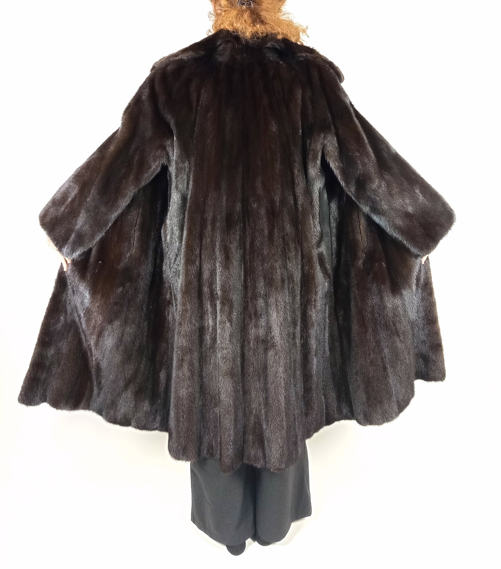 BLACKLAMA MAHOGANY MINK FUR COAT EU: XL ; US: 18 - 5