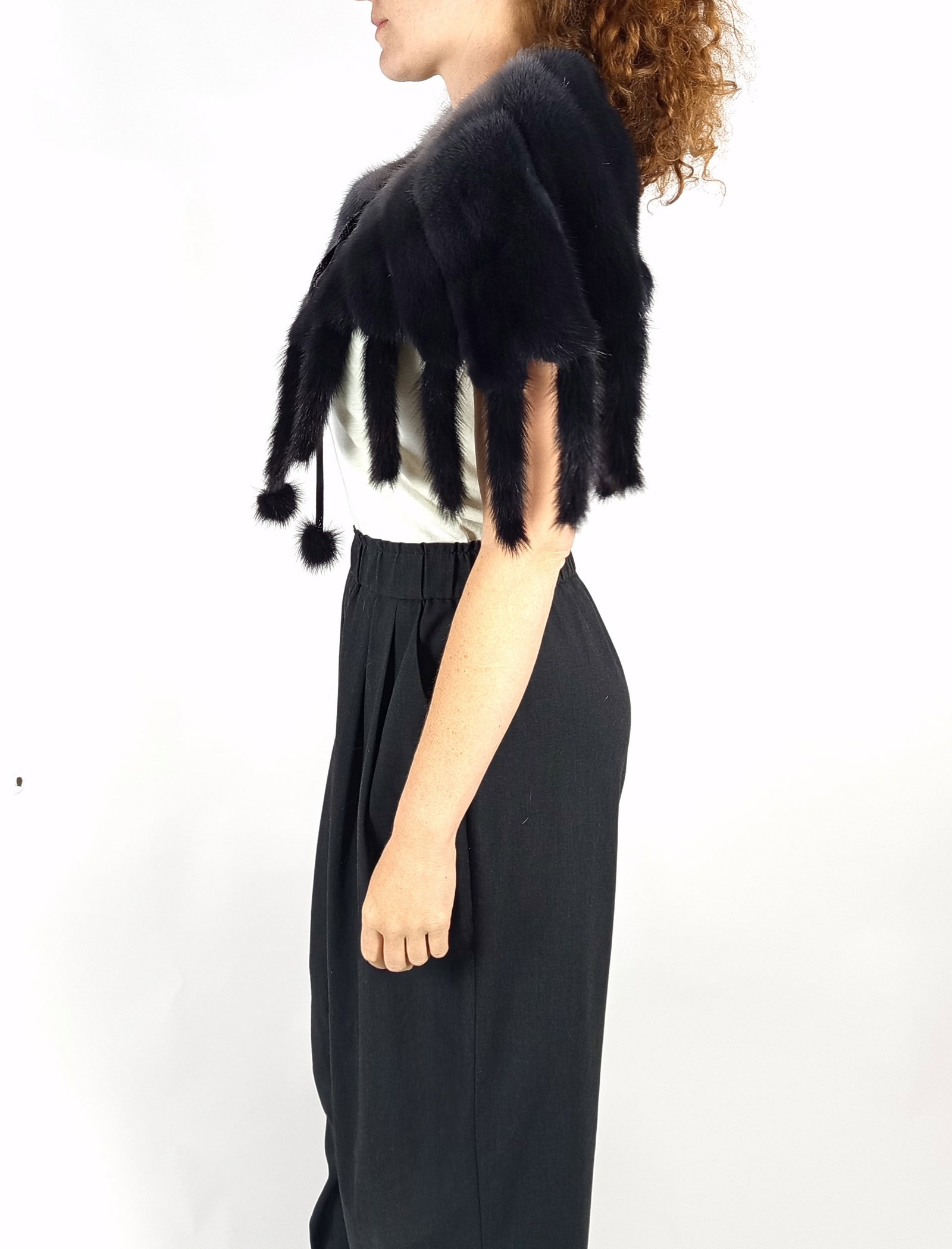 DEGRADE MINK CAPE & SNAKE SKIN PANELS EU: XS ; US: 2 - 3