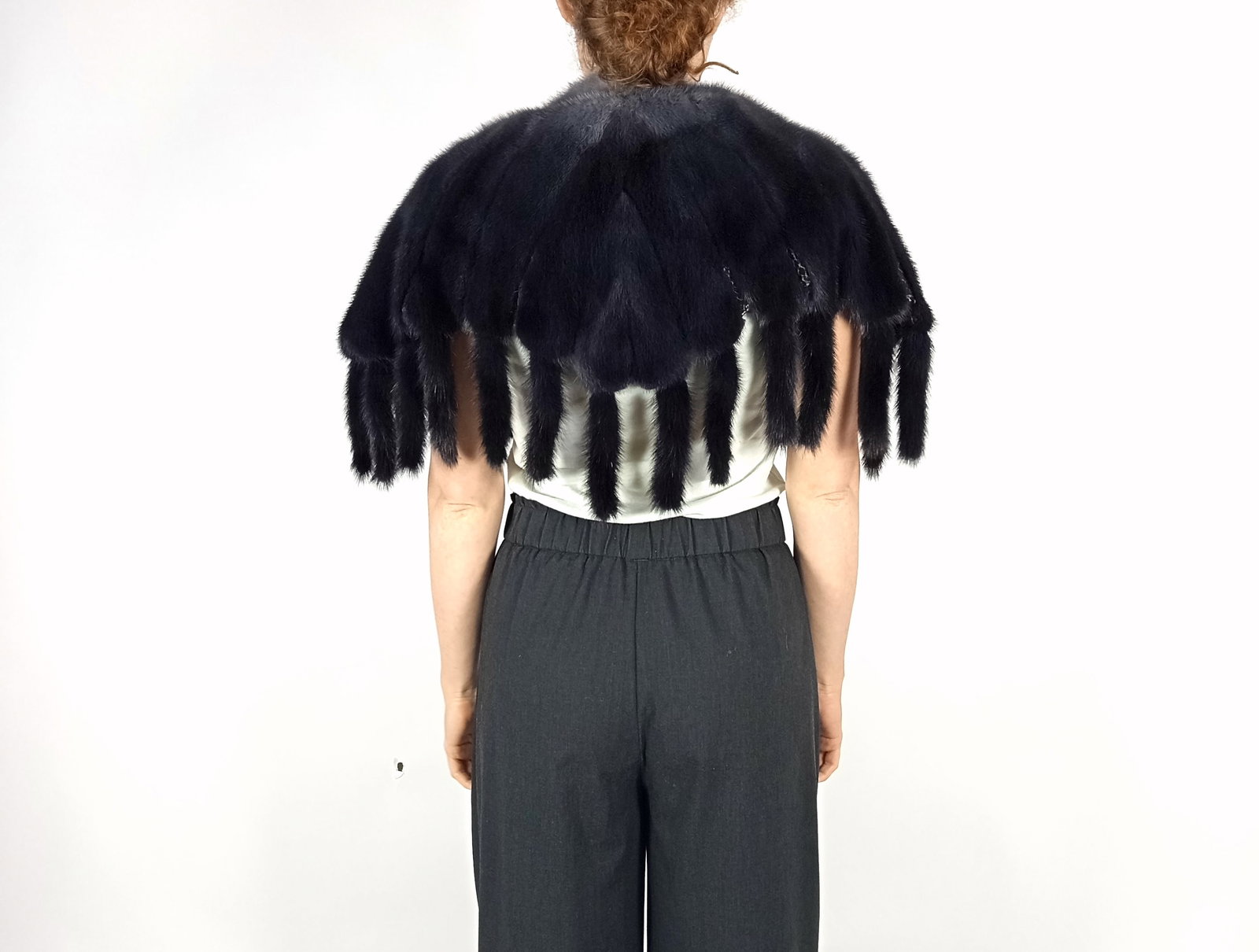 DEGRADE MINK CAPE & SNAKE SKIN PANELS EU: XS ; US: 2 - 4