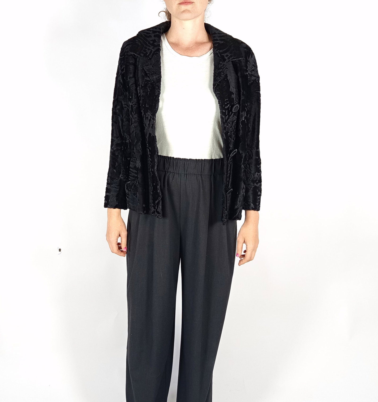BROADTAIL PERSIAN LAMB FUR JACKET EU: L ; US: 16 - 7
