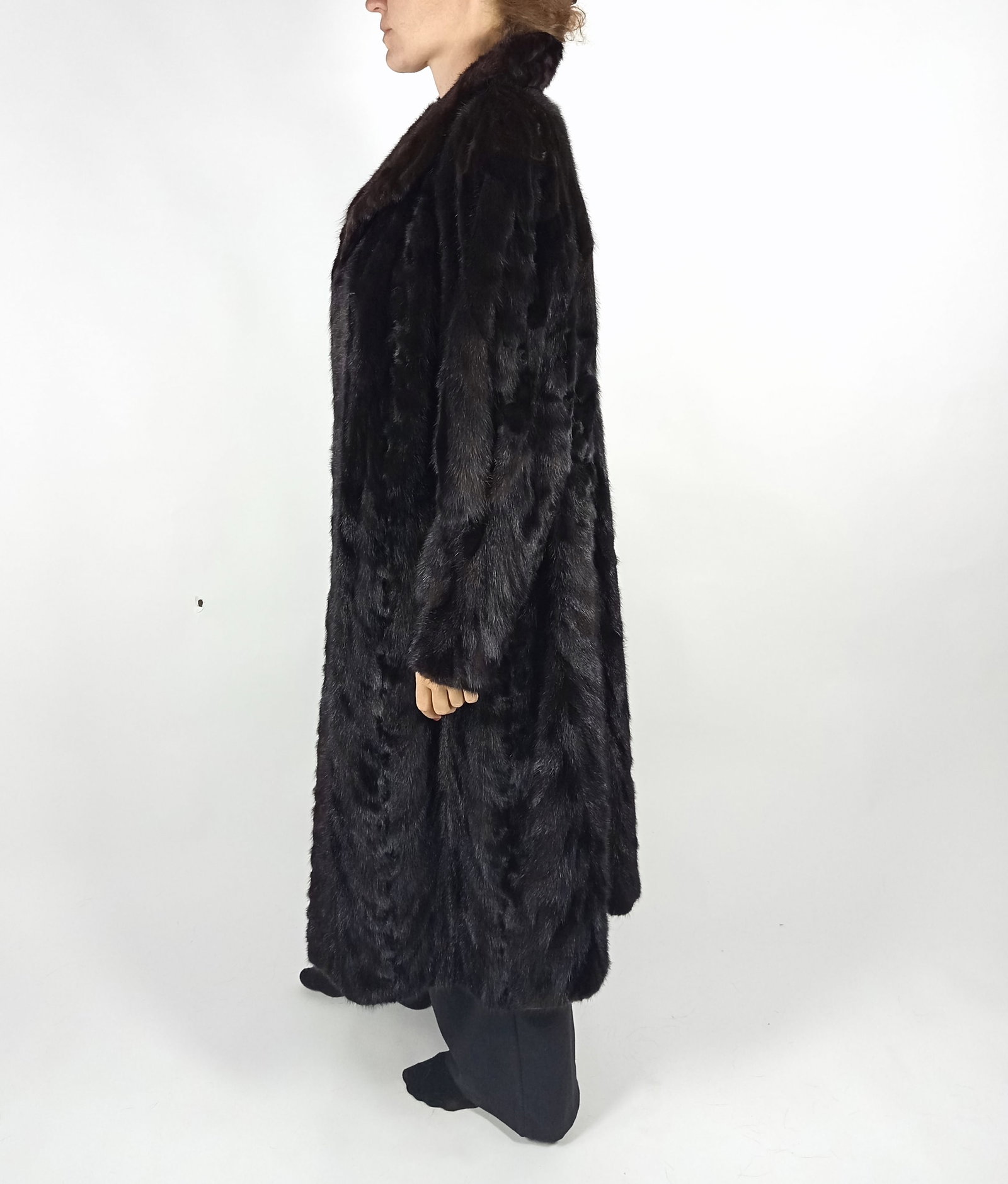MAHOGANY MINK FUR COAT EU: XL ; US: 18 - 5