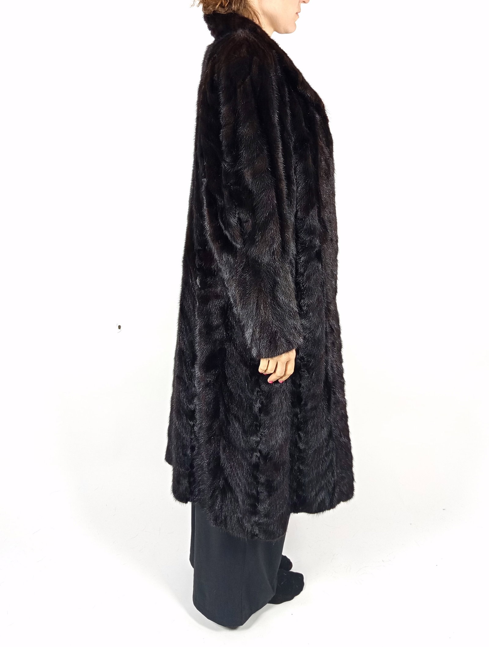 MAHOGANY MINK FUR COAT EU: XL ; US: 18 - 8