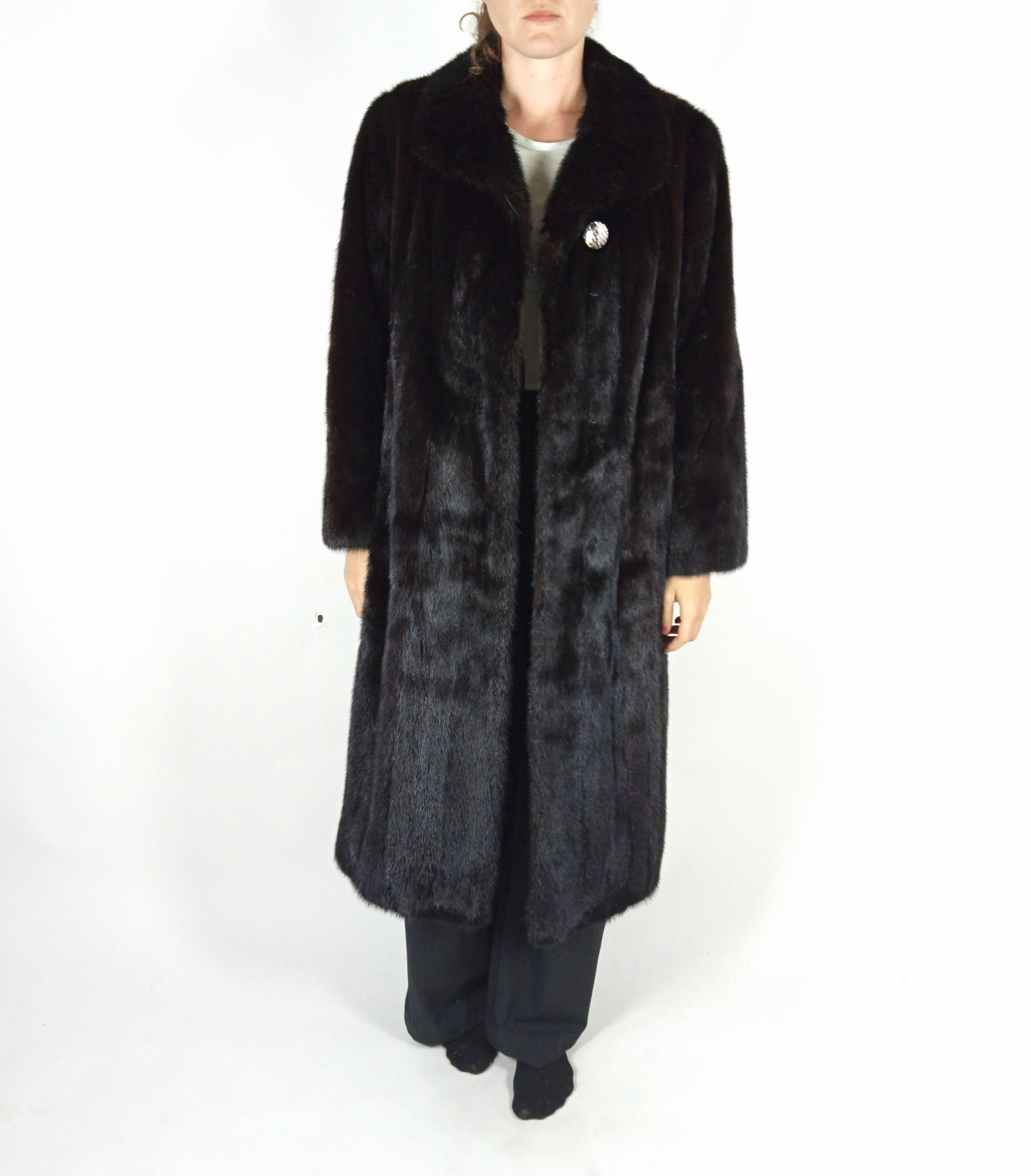 MAHOGANY MINK FUR COAT EU: L ; US: 16 - 2