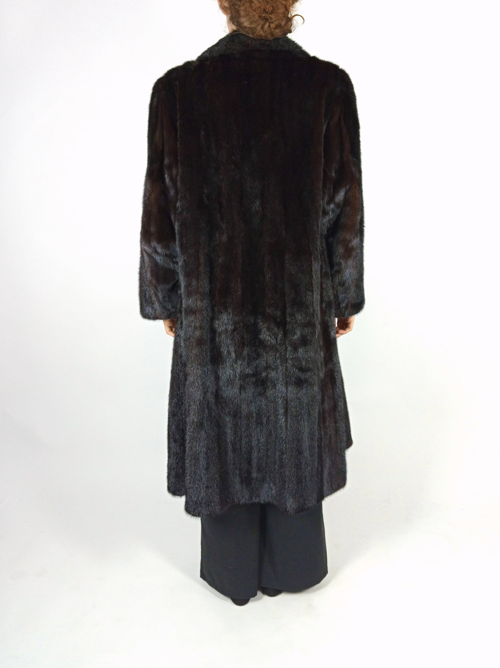 MAHOGANY MINK FUR COAT EU: L ; US: 16 - 4