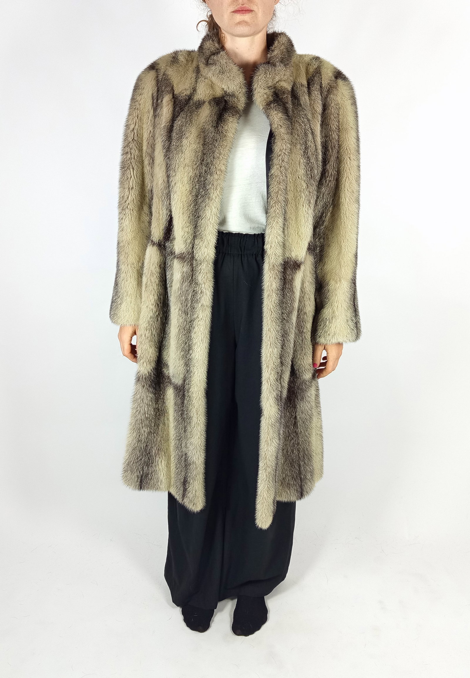 BLACK CROSS MINK COAT EU: L ; US: 16 - 2