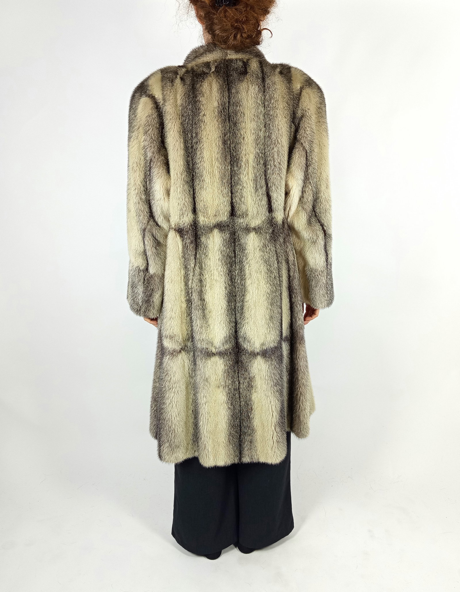 BLACK CROSS MINK COAT EU: L ; US: 16 - 4