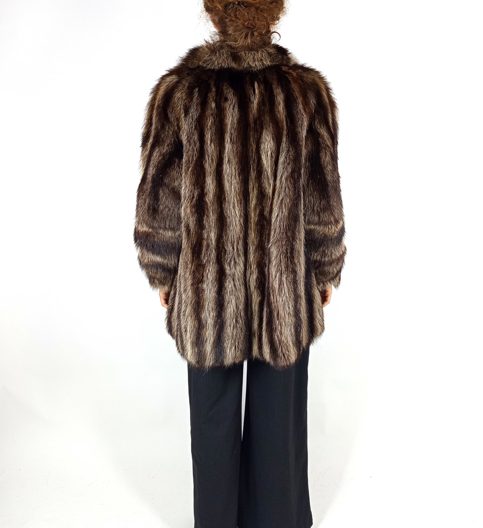 RACCOON FUR JACKET EU: L ; US: 16 - 3