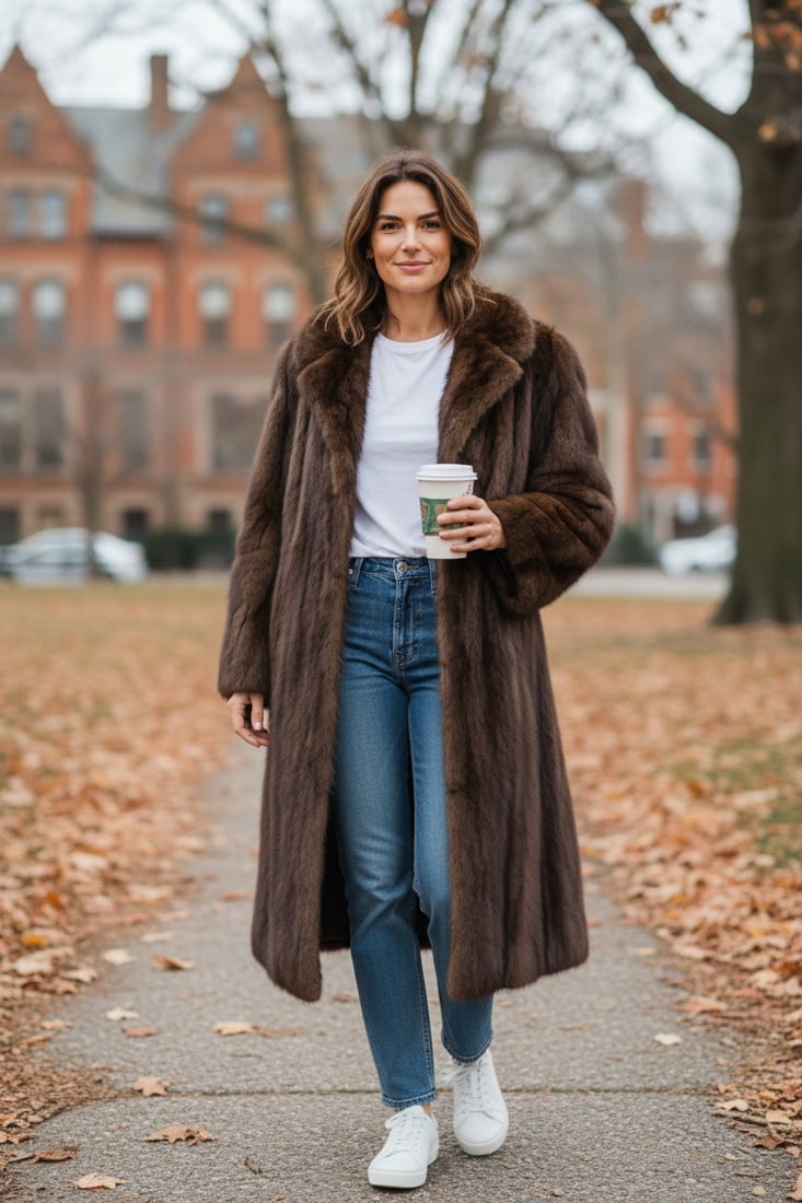 DARK BROWN MINK COAT EU: M ; US: 12: Title: DARK BROWN MINK COAT EU: M ; US: 12 Dimensions: Approximate size- EU: M; US: 12 : Important details: Length: 110cm/43,31in -Shoulders width:42cm/16,54in -Sleeve Length:56cm/22,05in -Bust size