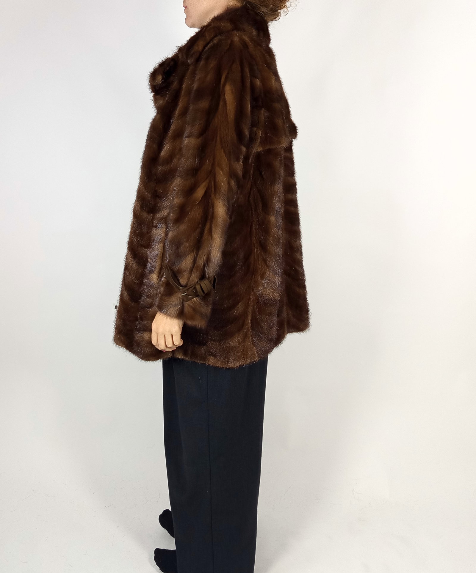 BROWN MINK FUR JACKET EU: M ; US: 12 - 5