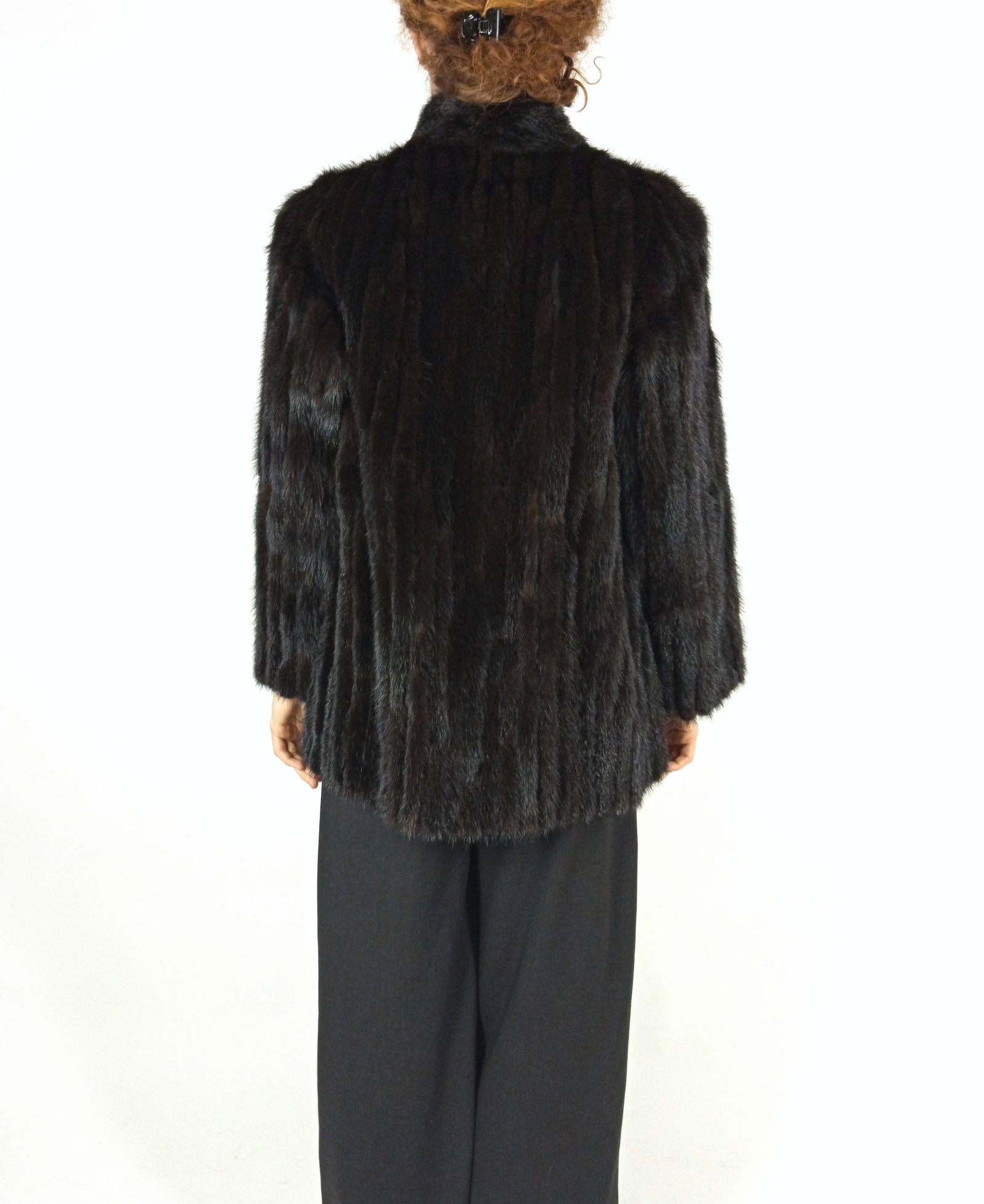 MAHOGANY MINK FUR JACKET EU: S ; US: 6 - 4