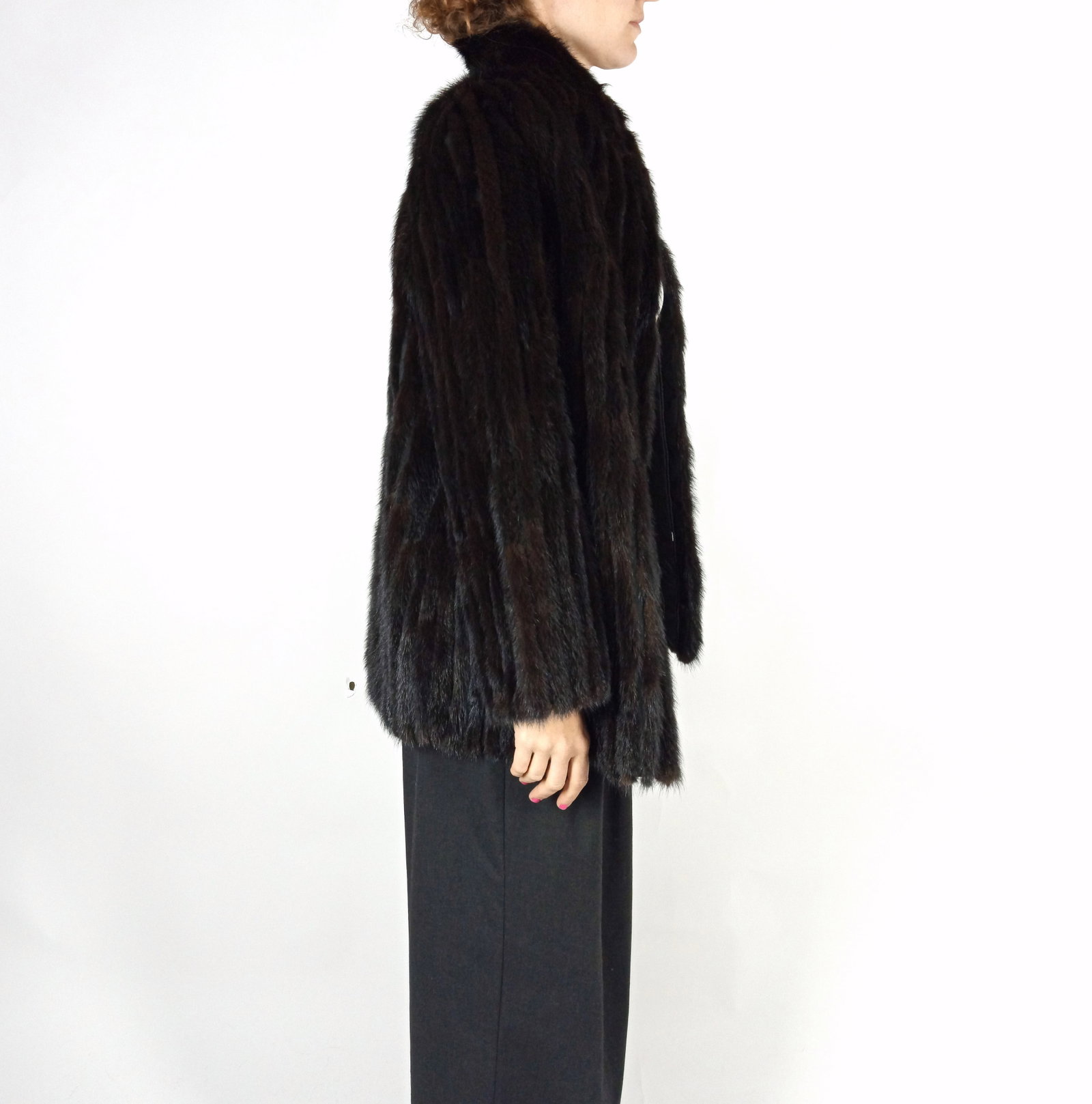MAHOGANY MINK FUR JACKET EU: S ; US: 6 - 6