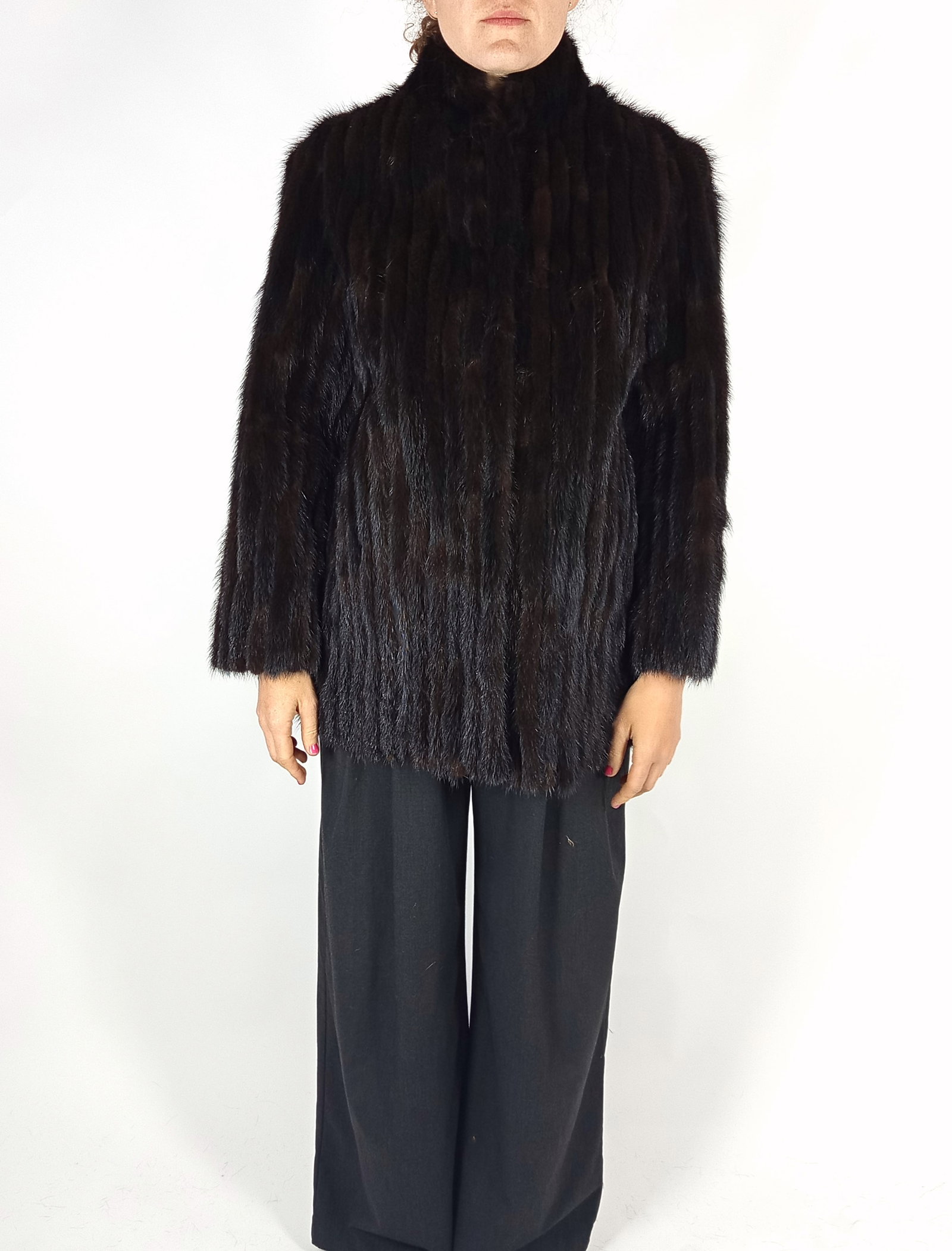 MAHOGANY MINK FUR JACKET EU: S ; US: 6 - 8