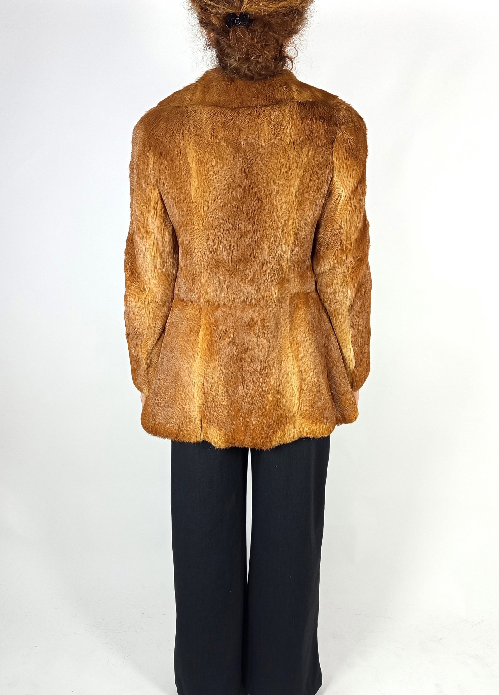 ORANGE LAPIN FUR JACKET EU: XS ; US: 2 - 4
