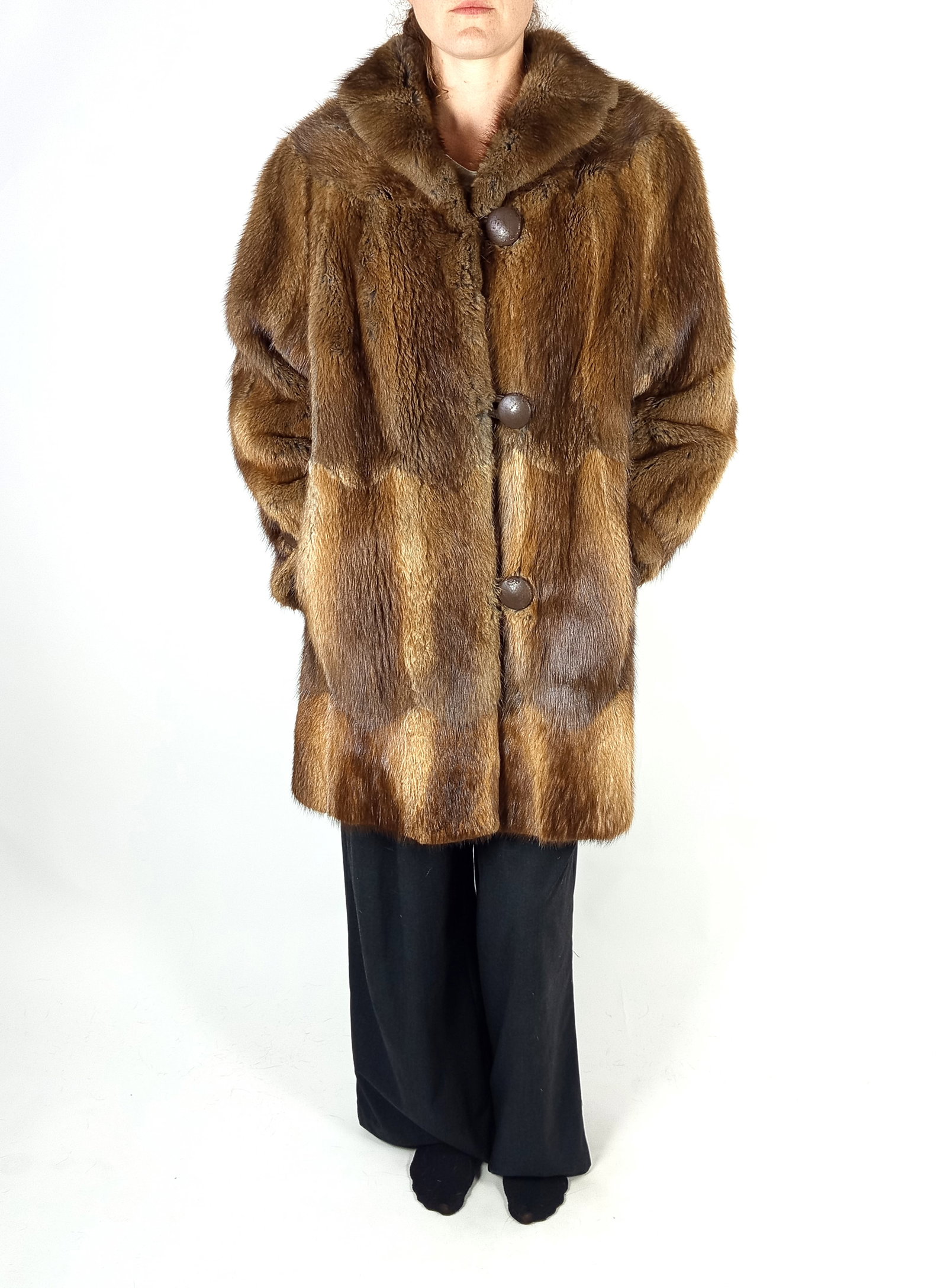 BISAM FUR JACKET EU: XL ; US: 18 - 9
